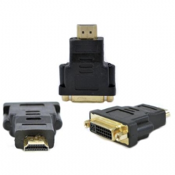 Adaptador HDMI x DVI 24+5 (HDMI Macho x DVI Fêmea) - (Cod. 37700)