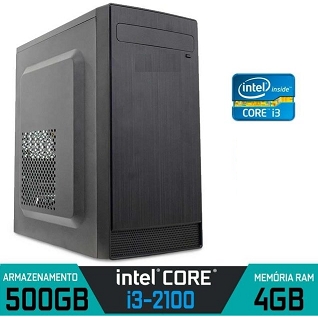 Micro Computador Intel Core i3 PC BRAZIL 2º Geração com 3.1 Ghz, 4 Gb.Memória e Hd 500 * Hdmi e Rede 10/100/1000 gigabit - (Cod. 38532+HD/SSD)