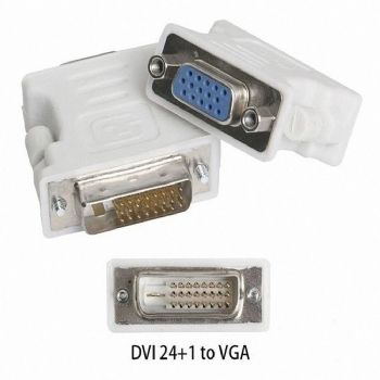 Adaptador DVI x VGA DB15 (DVI Macho 24+1 Pinos x VGA HDB-15 Fêmea) - (Cod. 36535-0)