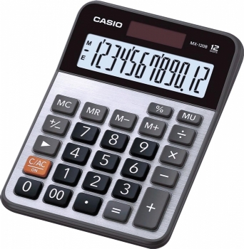 Calculadora de Mesa 12 Dígitos * Casio MX-120B * Prata - (Cod. 40057)