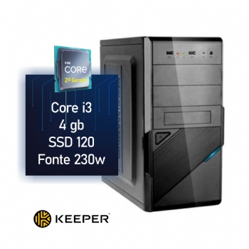 Computador Intel Core i3 2120 2ª Geração com 4 Gb Memória, SSD 120, Fonte 230W, Hdmi, Usb 3.0 e Rede Gigabit - (Cod. 39271)