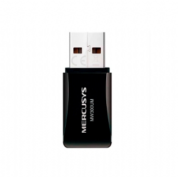 Adaptador USB Wi-Fi * MERCUSYS * Rede / Internet / Sem Fio / 300Mbps / MW300UM - (Cod. 36128-6)