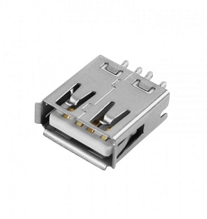 Conector USB A Fêmea 180 Graus para Montar no Cabo - (Cod. 36219-1)