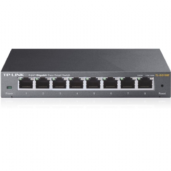 Hub Switch Roteador 8 Portas TP-LINK TL-SG108E 10/100/1000 Mbps Gigabit Gerenciável - (Cod. 36574-5)