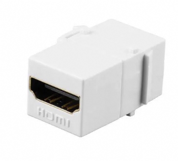 Conector Emenda Fêmea HDMI tipo Keystone (HDMI Fêmea x HDMI Fêmea) - (Cod. 36802)