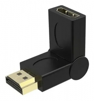 Adaptador HDMI Emenda 180° Dobrável (HDMI Macho x HDMI Fêmea) - (Cod. 39450)