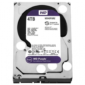HD Sata 4 TB Purple Western Digital para Gravação de Imagens em DVR e Segurança - (Cod. 34989-7)