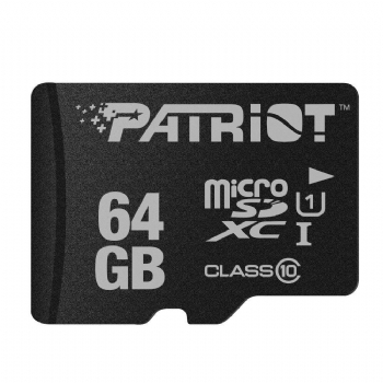 Cartão de Memória 64 Gb Micro SD Classe 10 * Patriot *<BR>(Cod. 38259NPD-A2)