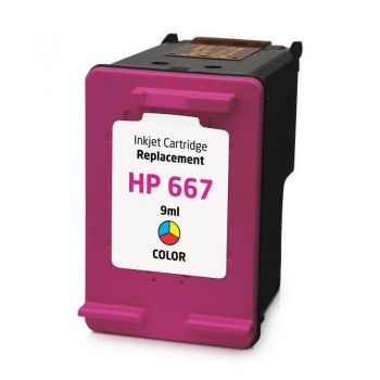 Cartucho 667 Compatível HP Color * 12 ML * para Impressoras Deskjet 1275, 2376, 2776, 6476 e outras - (Cod. 38545)