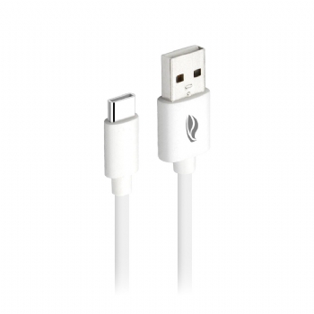 Cabo USB x Type-C Branco C3Tech (USB macho x USB-C macho) de 1 Metro * Tipo-C * - (Cod. 39948)