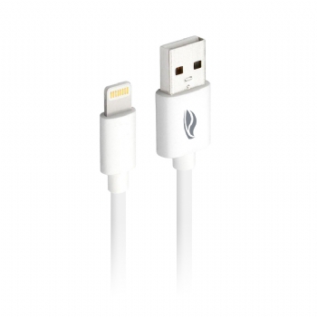 Cabo USB x Lightning iPhone Branco * C3Tech CB-L10WH * 1 Metro - (Cod. 39950)