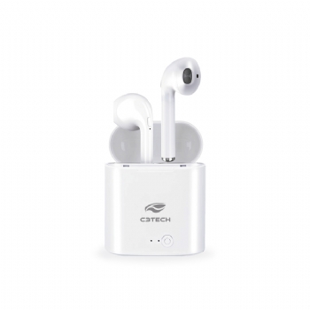 Fone de Ouvido Sem Fio Bluetooth C3Tech EP-TWS-20WH * Branco - (Cod. 39993)