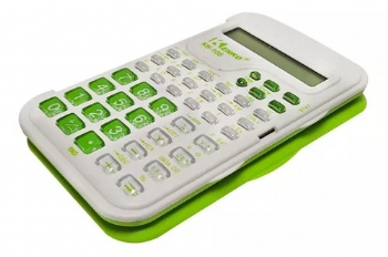 Calculadora Científica Kenko KK-105 (56 Funções Embutidas) * Verde com Branco * - (Cod. 39928)