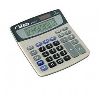 Calculadora de Mesa Elgin MV-4123 * 12 dígitos * Cinza * - (Cod. 31924-1)
