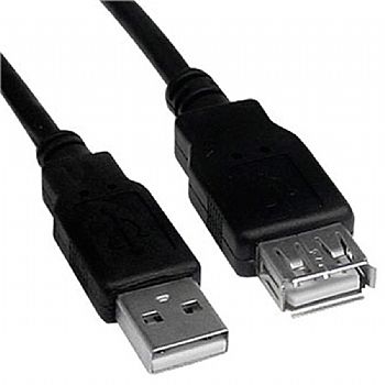 Cabo USB Extensão A x A (USB A Macho x USB A Fêmea) 3 Metros (Cod. 32005-2)
