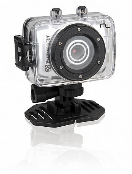 Filmadora e Câmera Digital * SPORTCAM DC180 - MULTILASER 14 Megapixels * Funciona como Câmera / Webcam / Filma em HD / com Suporte a prova d'agua (3 mt) / Bateria Recarregável / Bike, Moto, Bicicleta * (Cod. 32360-6)