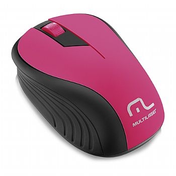 Mouse Óptico Sem Fio USB / 1200 Dpi MULTILASER * Rosa * - (Cod. 32374-5)