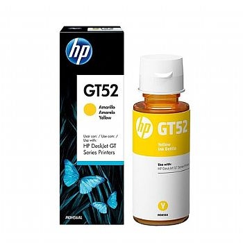 Cartucho / Refil de Tinta HP GT52 * Original Amarelo 70 ml * para Impressoras HP GT-5822 (Cod. 33592-4)