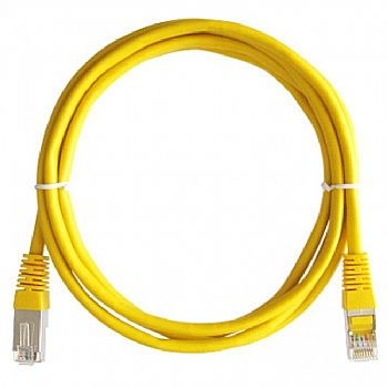 Cabo Patch Cord Categoria Cat5E de 1,5 Metros / Interliga o Hardware a Tomada de Comunicação da Rede: Switches,  Roteadores e Modem * Amarelo * -  (Cod. 33811-2)