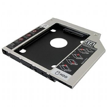 Adaptador Case SSD e Hd de Notebook 12.7 mm para adaptar um SSD ou Hd 2.5 no local da Gravadora do Notebook - (Cod. 33842-6)