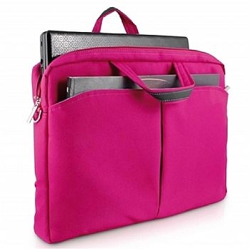 Mala / Bolsa para Notebook / maleta até 15.6'' * MULTILASER BO170 * Material Nylon com costura de alta resistência * Rosa * ( Cod. 30234-2)