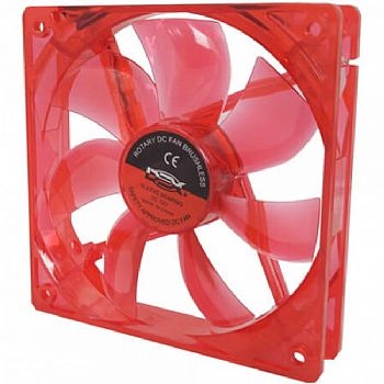 Ventilador Cooler 12 cm para Gabinetes / Fontes * 120 x 120 mm * Vermelho (Cod. 34014-2)