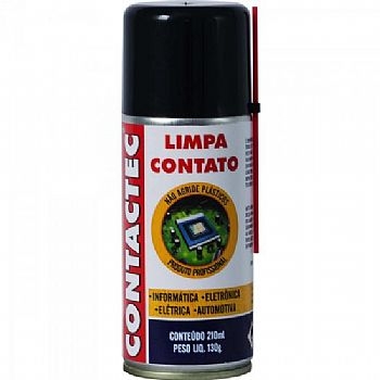 Limpa Contatos Elétricos 210 ML Spray / Secagem Rápida / Uso Profissional *IMPLASTEC* (Cod. 24824-4)