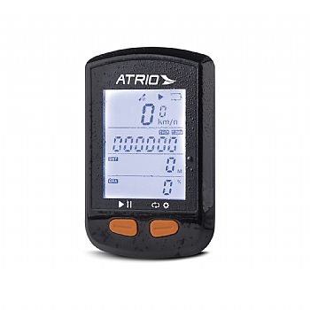 GPS Atrio Steel Bi132 * Ciclocomputador SEM FIO para Ciclismo em LED / Bicicleta / Bike / com Sensor de Cadência e Monitor Batimentos Cardíacos * Resistente à Água e com Luz de Fundo (Cod. 34668NPD)