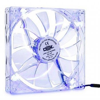 Ventilador Cooler para Gabinete / Fonte * 8 x 8 x 25mm com Conector para Placa e Fonte *LED Azul*  - (Cod. 34706-4)