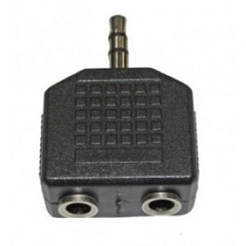 Adaptador Plug P2 x P2 (1 P2 Macho x 2 P2 Fêmea) (Cod. 22779-9)
