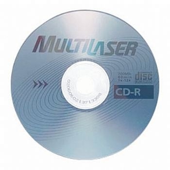 CD-R Gravável MULTILASER *700 Mb* Unitário (S/ Capa) (Cod. 20140-1)