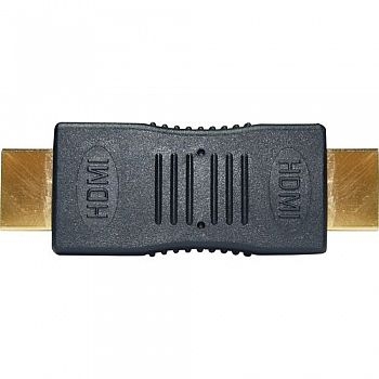 Adaptador HDMI x HDMI * Emenda * Dourado (HDMI Macho x HDMI Macho) (Cod. 28546-9)