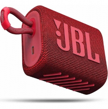 Caixa de Som JBL Go3 * 3W RMS A Prova d'água IP67 * Vermelha - (Cod. 38490NPD)
