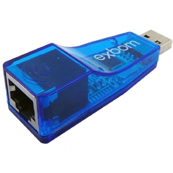 Adaptador USB x RJ-45 (USB MACHO x RJ45 FEMEA) Ethernet  - (Cod. 35489-5)