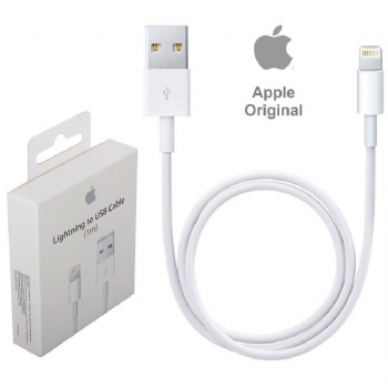 Cabo USB Original Apple para iPhone * 1 Metro * Lightning * Branco - (Cod. 32527-SNB) - <font color="#B0AFAF" size="2">Vendido e Entregue por Net Box</b></font>