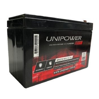 Bateria para No-Breaks, Segurança e Alarmes * Selada 18,0 Ah 12 Volts * Unipower  - (Cod. 38996)