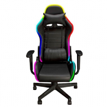 Cadeira Gamer DAZZ Galaxy Thunder com Iluminação Led RGB e Controle para Personalização, Almofadas Lombar e Pescoço, Suporta 250Kg / Ajustes nos Braços, Altura e Inclinação - (Cod. 38078NPD-A2)