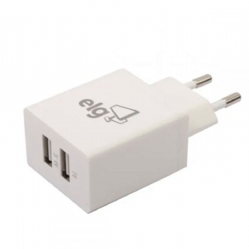 Fonte Carregador USB 2 Saidas (Bipolar Macho X USB 5v) Para Celulares, Tablets, SmartPhones e Dispositivos com Cabo USB - (Cod. 38290)