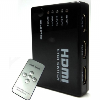 Hub Switch HDMI * 5 Portas * 4 K com Controle Remoto - (Cod. 34758-5)