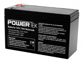 Bateria para Nobreak / Segurança / Alarme * POWERTEK * Selada 12V 7Ah - (Cod. 38157NPD)