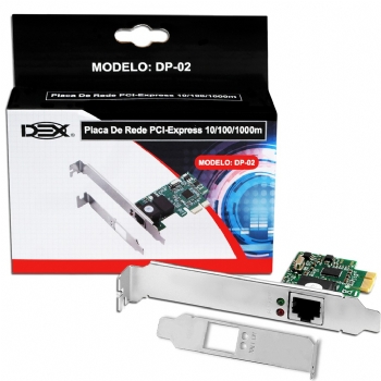Placa de Rede PCI Express * 10/100/1000 Mbps * Gigabit - (Cod. 36561-9)