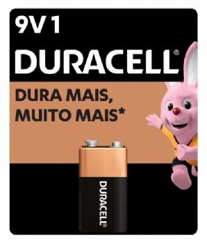 Bateria Duracel 9V MN1604BI Alcalina * Modelo Bujão *  - (Cod. 31227-7)