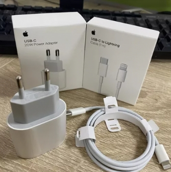 Fonte Carregador 20W + Cabo USB-C Lightning para iPhone * 1 Metro * Apple ORIGINAL * - (Cod. 40061NPD)