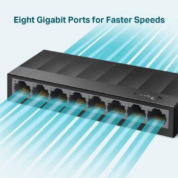 Hub Switch Roteador 8 portas Gigabit 10/100/1000 * TP-LINK LS1008G* - (Cod. 37426)