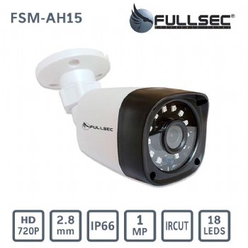 Câmera de Segurança EXTERNA Bullet FSM-AH15 * 25 METROS * com Infravermelho Visão Noturna / Alta Resolução HD 720p / Lente 2.8 mm - (Cod. 37741)