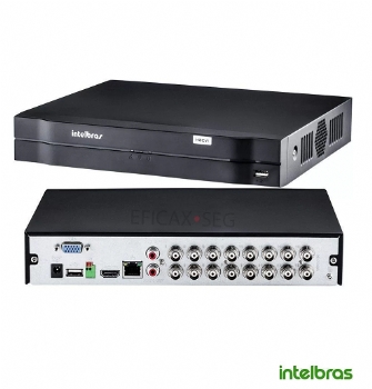 DVR Gravador de Vídeo Intelbras MHDX 1116 * 16 Canais / HDMI / Suporta até 10 Tb / Função NVR - (Cod. 36552-5)