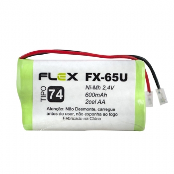Bateria para Telefone Sem Fio FLEX (2,4 V 600 mAh) - (Cod. 38887)