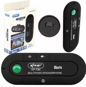 Receptor de Audio Bluetooth Automotivo KP-T84 * para chamadas telefônicas enquanto estiver dirigindo - (Cod. 35950-2)