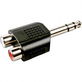 Adaptador Plug P10 x 2 RCA (1 P10 Macho x 2 RCA Fêmea) (Cod. 31522-9)