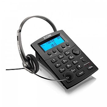 Telefone com Fone de Cabeça (HEADSET) / Identificador de Chamadas * Elgin * HST-8000  - (Cod. 32923-1)
